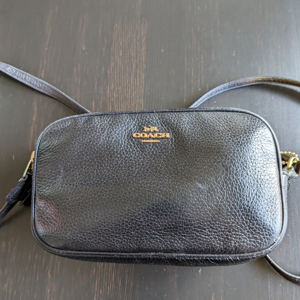 Coach Pebbled Leather Kira Crossbody Bag Gem